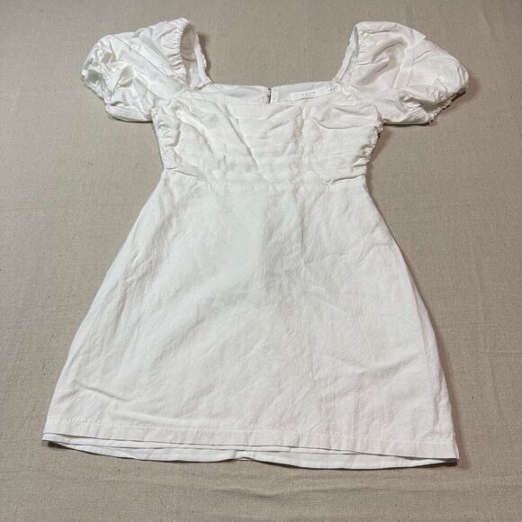 ASTR The Label Linen Pleated Midi Dress White Womens Size Medium See pictures fo - Picture 1 of 8